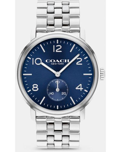 COACH Harrison Watch, 42 Mm - Blue