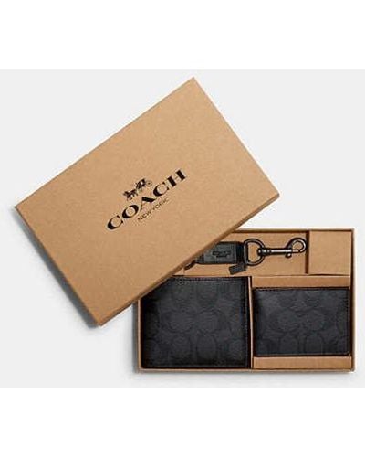 COACH Boxed 3 In 1 Wallet Gift Set In Signature Canvas - Multicolor