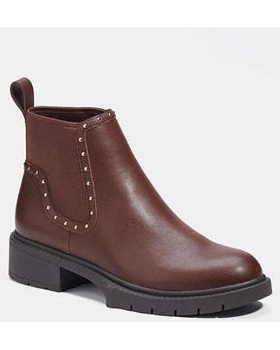 COACH Lory Bootie - Brown