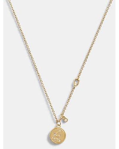 COACH Gemini Coin Pendant Necklace - Metallic