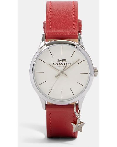 COACH Ruby Watch, 32mm - Red