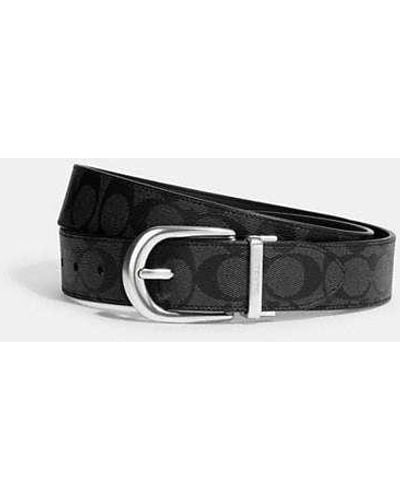 COACH Classic Buckle Cut To Size Reversible Belt, 38 Mm - Black