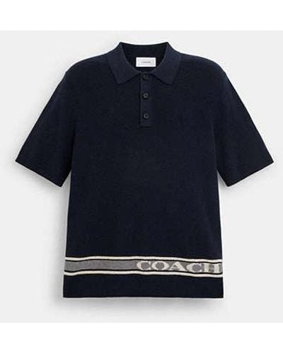 COACH Knit Polo - Blue