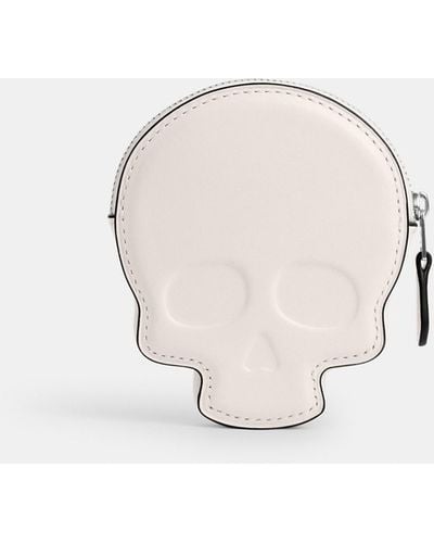 COACH Skull Coin Case - Natural