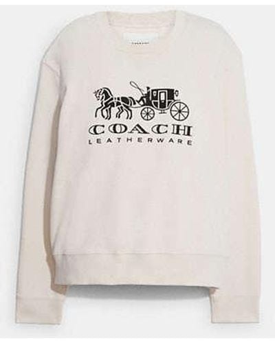 COACH Horse And Carriage Crewneck Sweatshirt In Organic Cotton - Multicolor