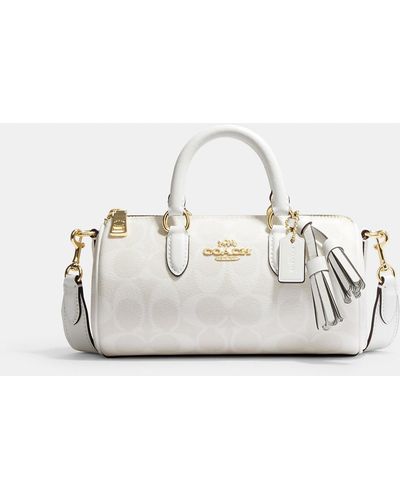 COACH Lacey Crossbody In Signature Canvas - White