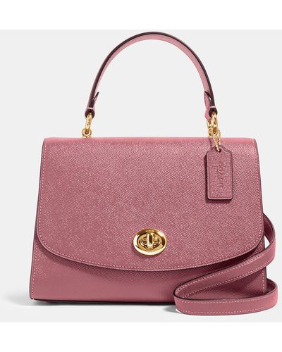COACH Tilly Top Handle Bag Satchel - Pink
