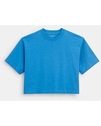 COACH Signature Cropped T-shirt - Blue