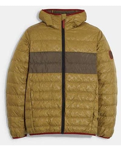 COACH Packable Down Jacket - Green
