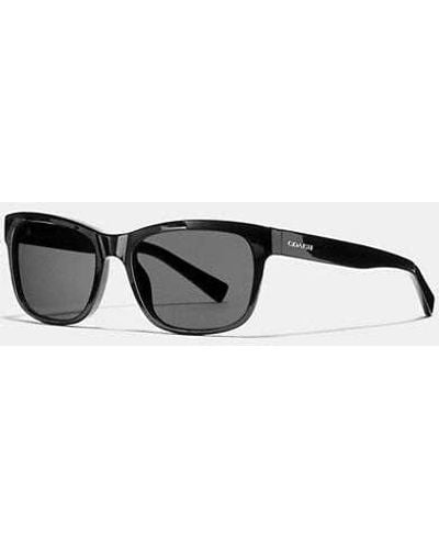 COACH Hudson Rectangle Sunglasses - Black