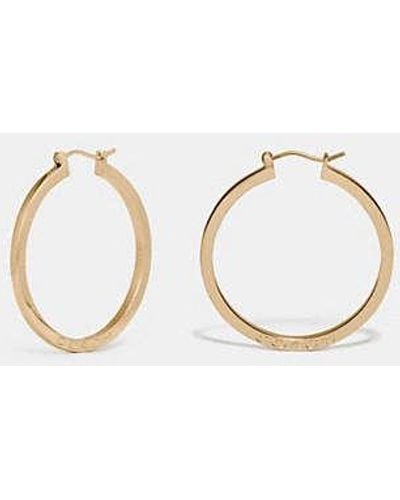 COACH Hoop Earrings - Metallic