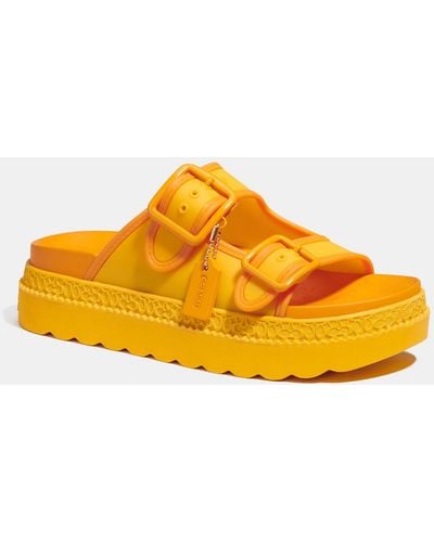 COACH Lucy Sandal - Yellow