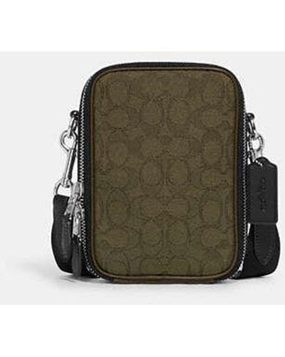 Buy Coach Flight Crossbody Bag with Detachable Strap | Brown Color Men |  AJIO LUXE