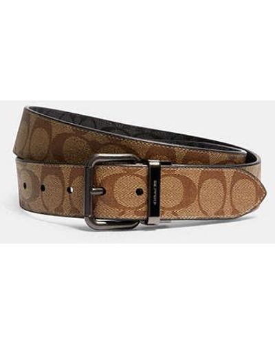 COACH Roller Buckle Cut To Size Reversible Belt, 38 Mm - Brown