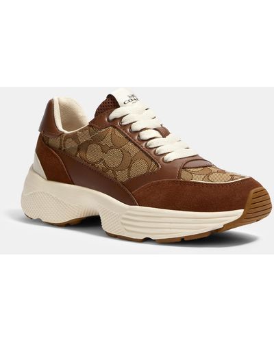 COACH C152 Tech Runner Sneaker - Brown