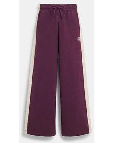 COACH Track Pants - Purple