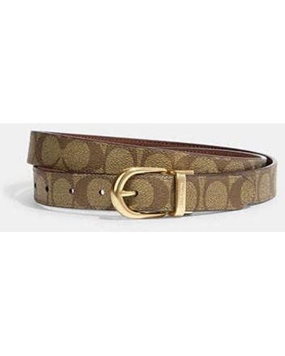 COACH Classic Buckle Cut To Size Reversible Belt, 25 Mm - Natural