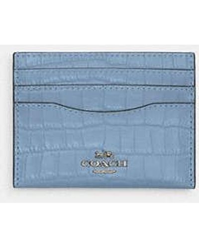 COACH Slim Id Card Case - Blue