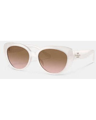 COACH Cateye Sunglasses - White