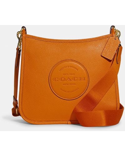 COACH Dempsey File Bag - Orange