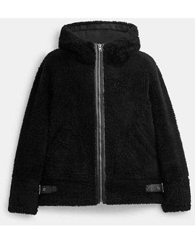 COACH Reversible Shearling Jacket - Black