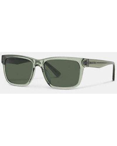 COACH Square Frame Sunglasses - Green