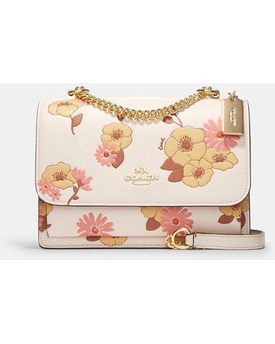 COACH Klare Crossbody With Floral Cluster Print - Pink