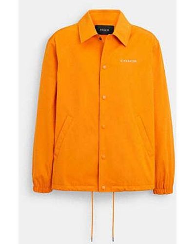 COACH Coaches Jacket - Orange