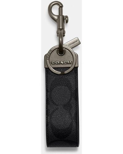 Coach Outlet Bottle Opener Key Fob With Coach Stamp in Blue for Men