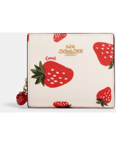 COACH Snap Wallet - Red