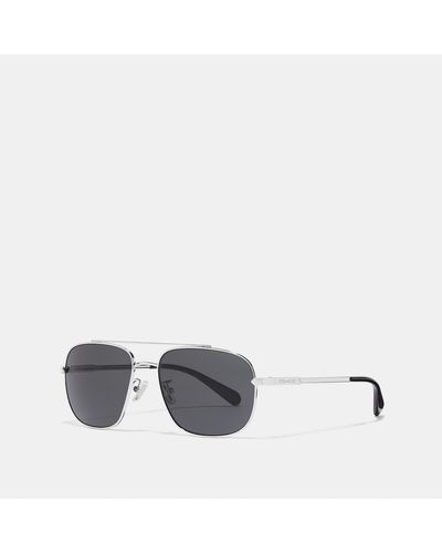 COACH Eli Navigator Sunglasses - Gray