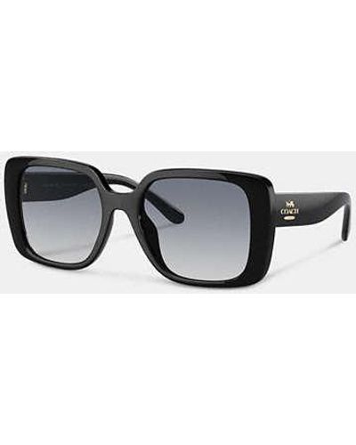 COACH Oversized Square Sunglasses - Black