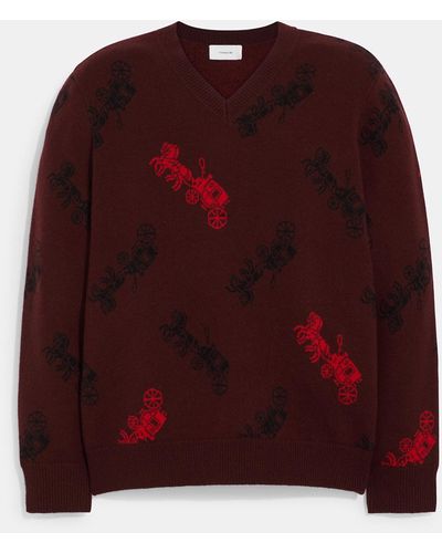 Red Coach Outlet Sweaters and knitwear for Men | Lyst
