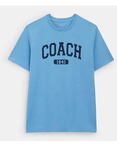 COACH Varsity T Shirt - Blue
