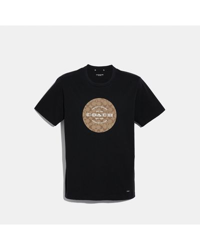 COACH Signature T-shirt - Black