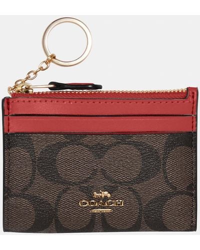 Coach Outlet Mini Skinny Id Case - Red