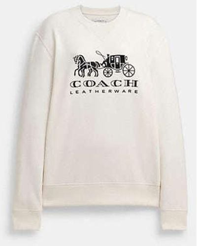 COACH Horse And Carriage Crewneck Sweatshirt - Black