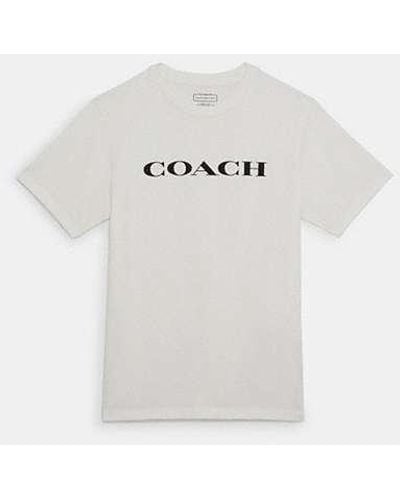 COACH Essential T-shirt In Organic Cotton - White