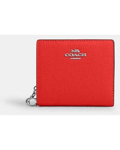 COACH Snap Wallet - Red