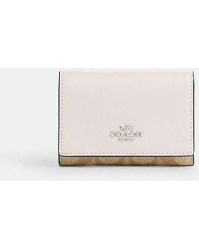 COACH Micro Wallet - White