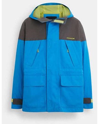 COACH Colorblock Functional Jacket - Blue