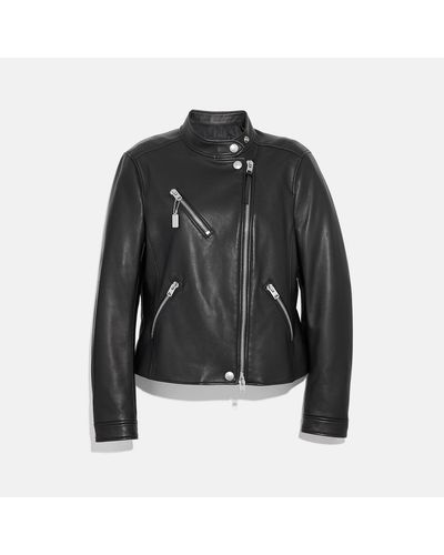 Coach uptown racer jacket cheap