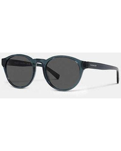 COACH Wythe Round Sunglasses - Blue