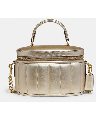COACH Trail Bag With Quilting - Metallic