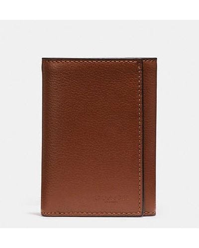 COACH Trifold Wallet - Brown
