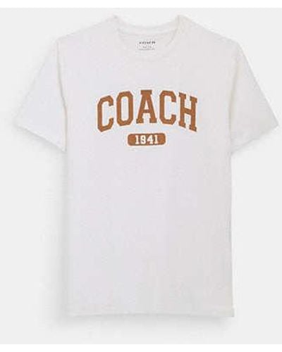 COACH Varsity T Shirt - White