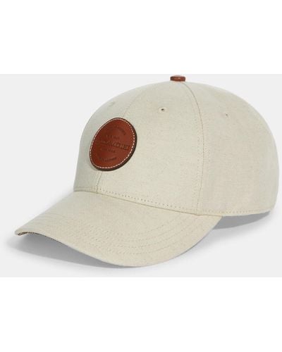 COACH Canvas Baseball Cap - Natural