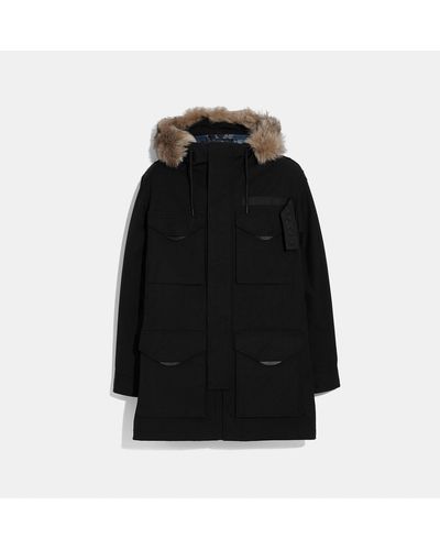 COACH 3-in-1 Parka With Shearling - Black