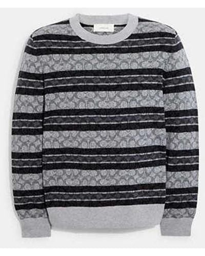 COACH Signature Sweater - Black