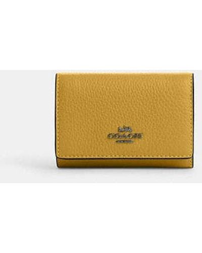 COACH Micro Wallet - Yellow
